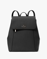 Kate Spade - Lena Pebbled Leather Large Flap Backpack - Lyst