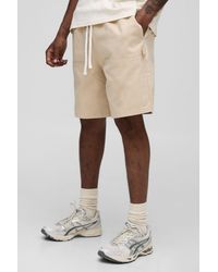 BoohooMAN - Tall Elasticated Waist Relaxed Fit Carpenter Shorts - Lyst