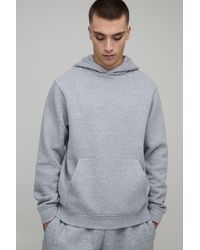 BoohooMAN - Basic Bm Signature Regular Fit Over The Head Hoodie - Lyst
