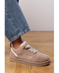 Where's That From - Wheres 'Darcy' Suede Lace-Up Trainers With Chunky Sole And Mesh Panel - Lyst