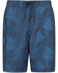 Mountain Warehouse - 'Ocean' Printed Boardshorts With Two Side Pockets Quick Drying Swim Shorts - Lyst