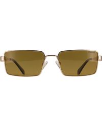 Polaroid - Rectangle Ochre Polarized Pld 6255/S/X Metal - Lyst