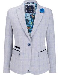 TruClothing - Check Blazer Wool Blend Herringbone Tweed - Lyst