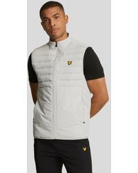 Lyle & Scott - Sports Hybrid Double Baffle Gilet Nylon - Lyst