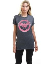 Dc Comics - D.C. Wonder Emblem Dark Heather T-Shirt - Lyst