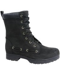 Sebago - Dorset Lace Up Zwart Leer Vrouwen Winter Waterdichte Laarzen B512100 B35c - Lyst