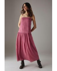 Warehouse - Organza Strappy Tier Maxi Dress - Lyst