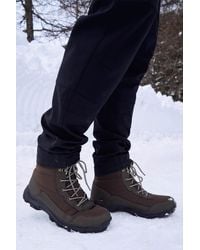 Mountain Warehouse - 'Ohio' Snow Boots Fleece Lined Isotherm Waterproof Winter Skiing Shoes Textile - Lyst