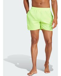 adidas - Solid Clx Short-Length Swim Shorts - Lyst