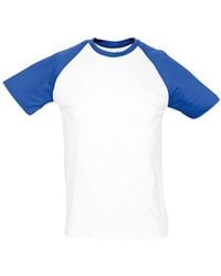 Sol's - Funky Contrast Short Sleeve T-Shirt /Royal) - Lyst