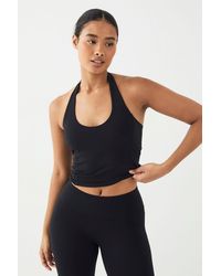 DSGN Studio - Sports Sculpt Seam Detail Padded Halterneck Top - Lyst