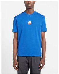 Unlike Humans - Kubus Logo T-shirt In Blauw - Lyst