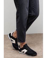 Oasis - Jemima Faux Suede Mesh Lace Up Trainers - Lyst
