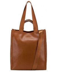Smith & Canova - Smooth Leather Tote Shoulder Bag - Lyst