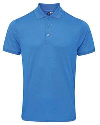 PREMIER - Coolchecker Plus Piqu Polo Shirt (Sapphire) - Lyst