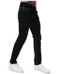 True Religion - Rocco Big T Skinny Jeans Met Stiksels Voor , Zwart - Lyst