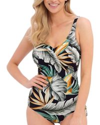 Fantasie - Bamboo Grove V-Neck Adjustable Leg Swimsuit - Lyst
