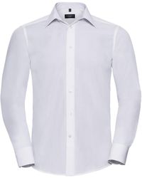 Russell - Collection Poplin Easy-Care Tailored Long-Sleeved Shirt () - Lyst