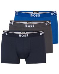 BOSS - Hugo 3 Pack Stretch Cotton Boxer Trunks - Lyst
