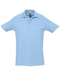 Sol's - Spring Ii Short Sleeve Heavyweight Polo Shirt (Sky) Cotton - Lyst