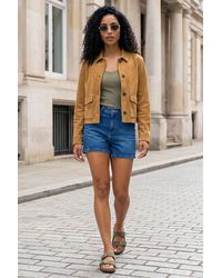 Roman - Suedette Button Jacket - Lyst