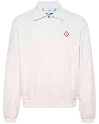CASABLANCA - Monogram Perforated Laser Cut Gradient Jacket - Lyst