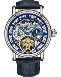 Stuhrling - Macrocosm 4000 Automatic 43Mm Skeleton With Dual Time - Lyst