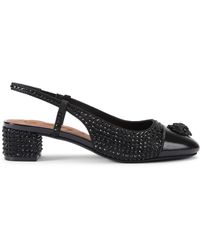 Kurt Geiger - Leather Sloane Mid Slingback Dr Heels - Lyst
