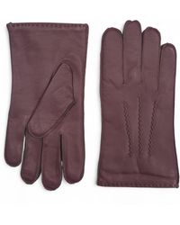 Infinity Leather - Italian Warm Wool Lining Winter Stich Design Riding Driving Casual Gloves - Lyst