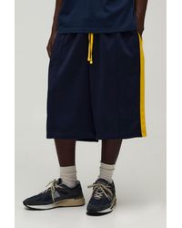 BoohooMAN - Stripe Tricot Jersey Bermuda Jort - Lyst