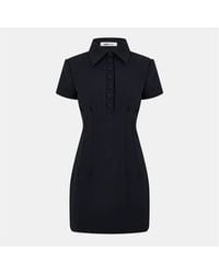 Odd Muse - The Ultimate Button Plaquette Collared Mini Dress - Lyst