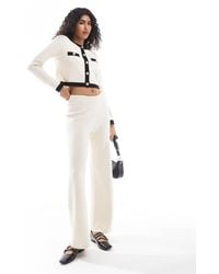 Vero Moda - Knitted Wide Leg Trouser Co-Ord - Lyst