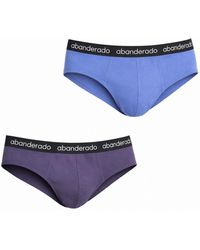 Abanderado - Pack Of 2 Elastic Cotton Briefs Aa595 - Lyst