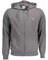 U.S. POLO ASSN. - Gray Cotton Sweater - Lyst