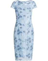 Gina Bacconi - Millie Midi Embroidered Dress - Lyst