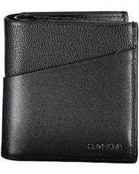Calvin Klein - Leder Bifold Geldbörse Im Klassischen Stil - Lyst