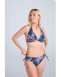 Mountain Warehouse - 'Iona' Halter Printed Bikini Top Chlorine Resistant Beach Swimwear - Lyst