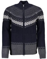 GANT - Wool Cardigan - Lyst