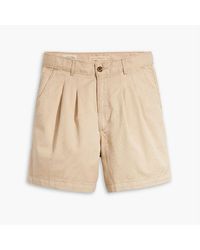 Levi's - Levi's Pleated Trouser Short Deep Lic - Lyst