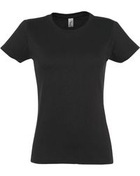 Sol's - Ladies Imperial Heavy Short Sleeve T-Shirt (Dark) Cotton - Lyst