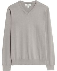 Secret Label - Cotton V-Neck Jumper - Lyst