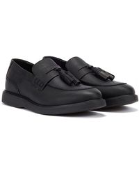 Hudson Jeans - Cato Loafer Crazy Leather Black Loafers - Lyst
