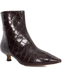 Dune - Odore Leather Kitten Heel Ankle Boots - Lyst