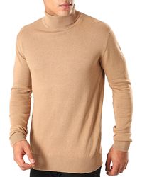 Brave Soul - Turtle Roll Neck Knitted Jumper Long Sleeve - Lyst