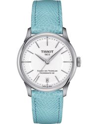 Tissot - T-Classic Chemin Des Tourelles Powermatic 80 Watch T1392071601100 Leather - Lyst