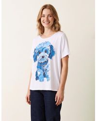 Blue Vanilla - Patchwork Denim Dog Top - Lyst