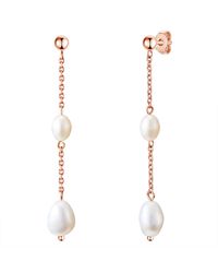 Valero Pearls - Stainless Steel Earring - Lyst