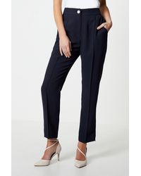 Wallis - Petite Split Hem Tapered Trousers - Lyst
