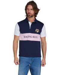 Raging Bull - Short Sleeve Cut & Sew Panel Rugby Cotton - Lyst