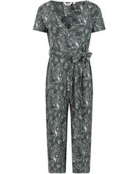 Mountain Warehouse - Santorini Floral Wrap Jumpsuit (kaki Groen) - Lyst